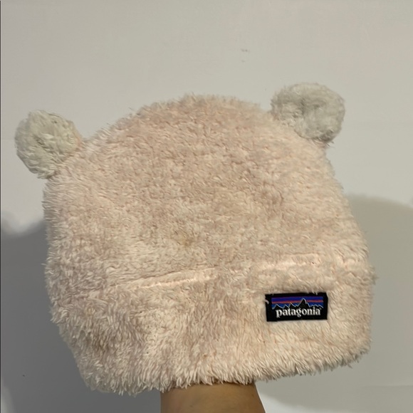 Patagonia Other - Patagonia Fuzzy Pink Beanie with Ears